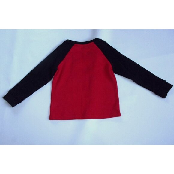 Lightning Bug Boy's Christmas Polar Bear Shirt Red Black Long Sleeve 4T NWT $30 - Picture 2 of 2